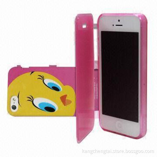 TPU Folio Lagging Leather Case for iPhone 5